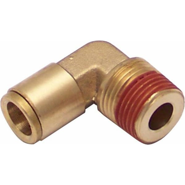 Helix Suspension Brakes And Steering .38 in. NPT Male to .38 in. Push Tube Elbow Air Fitting 12102 - main